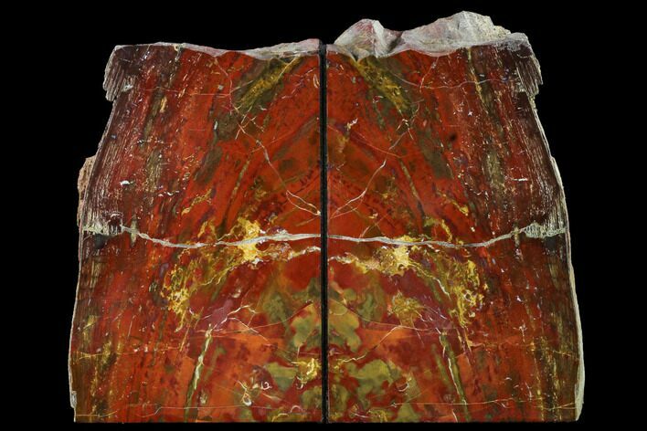 Tall, Red And Yellow Jasper Bookends - Marston Ranch, Oregon #166088